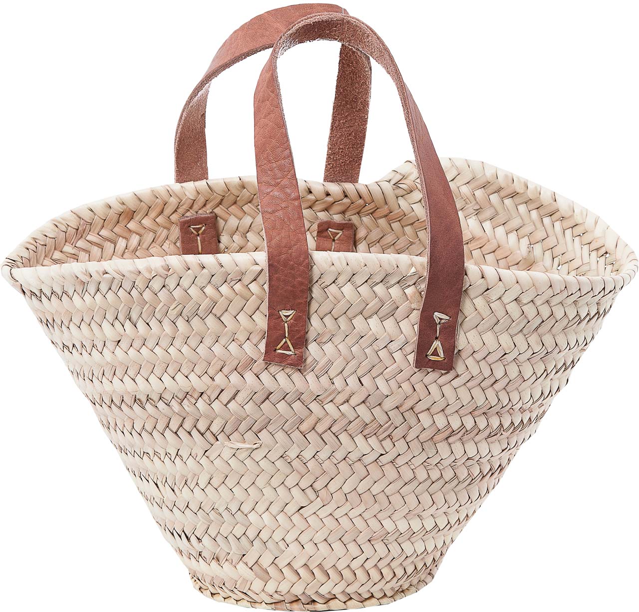 1046-20-0 Mini Strandtasche / Kids Ibizatasche aus Palmblatt