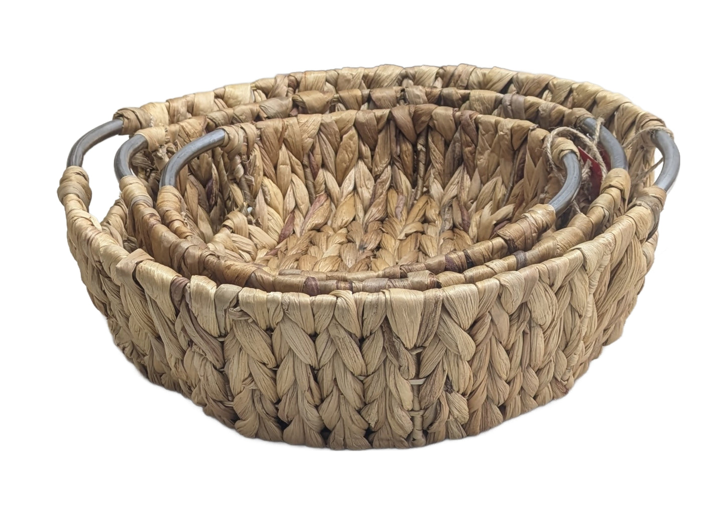 3997-20-0 Satz Schalen aus Wasserhyazinth 1-3 OBEN RUND BODEN RUND