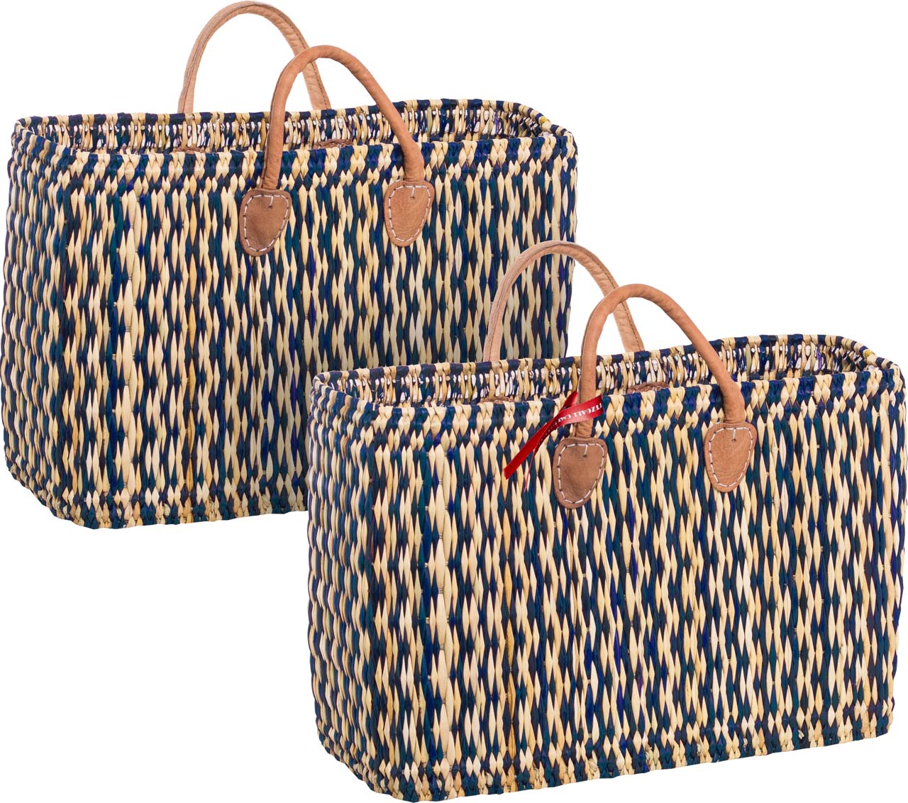 4023-60-0 KORBTASCHE SATZ 1-2 NATUR/BLAU