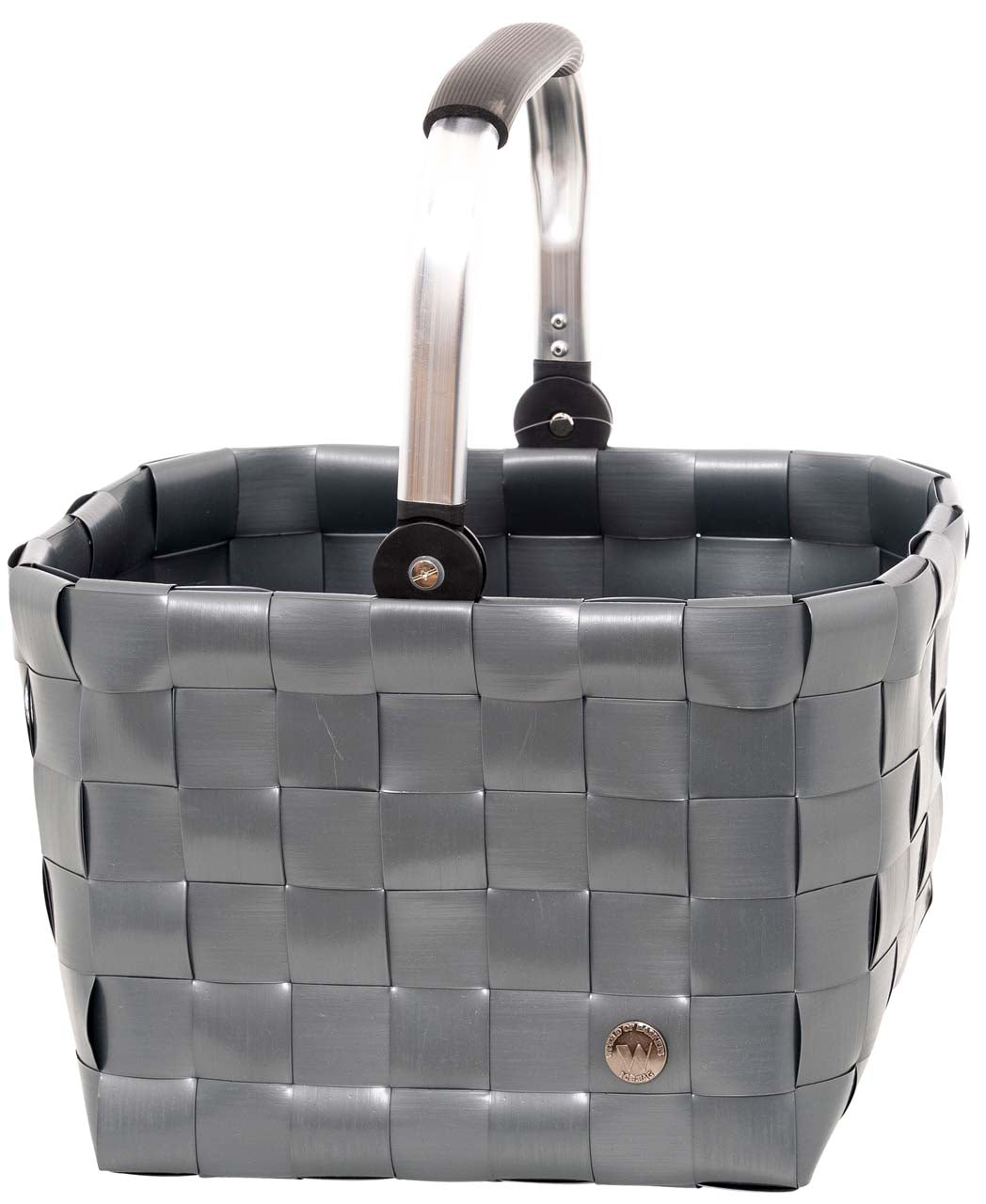 5035-90-0U PREMIUM Korb mit KLAPP-GRIFF SHOPPER Uni Dunkelgrau