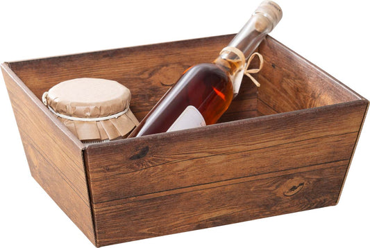 5500-51-0 GESCHENKKARTON 19 X 14X 10 CM HOLZOPTIK RECHTECKIG (1 STÜCK)