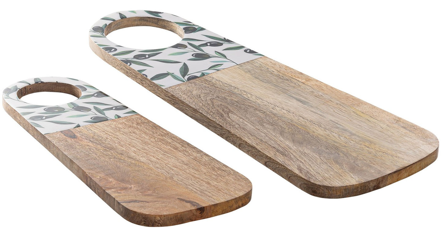 8028-02-0 HOLZBRETT MIT MOTIV SATZ 1-2 OLIVE