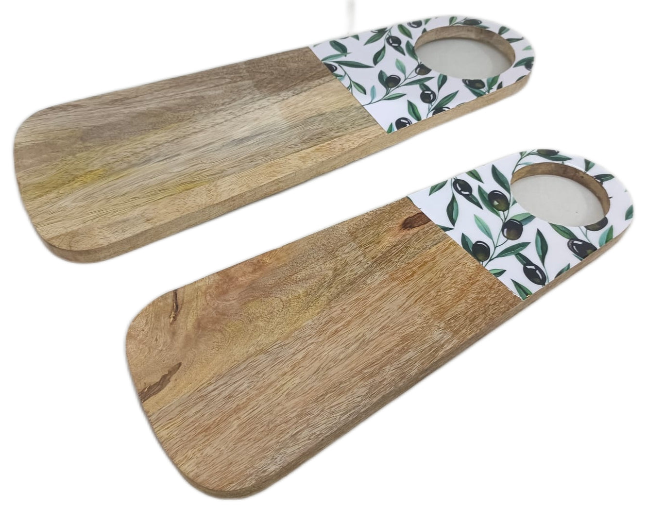 8028-02-0 HOLZBRETT MIT MOTIV SATZ 1-2 OLIVE