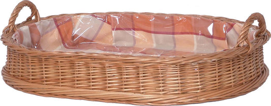 609-10-1 GARTENTABLETT OVAL MIT ZWEI Griffen UND STOFF/FOLIE