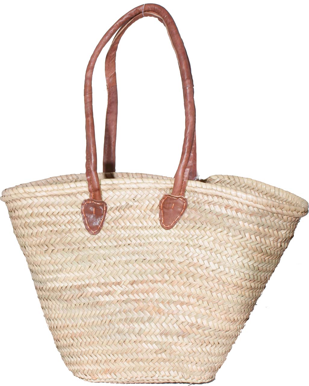 1042-20-0 STRANDTASCHE AUS PALMBLATT MIT SCHULTERHENKEL (langer Henkel)