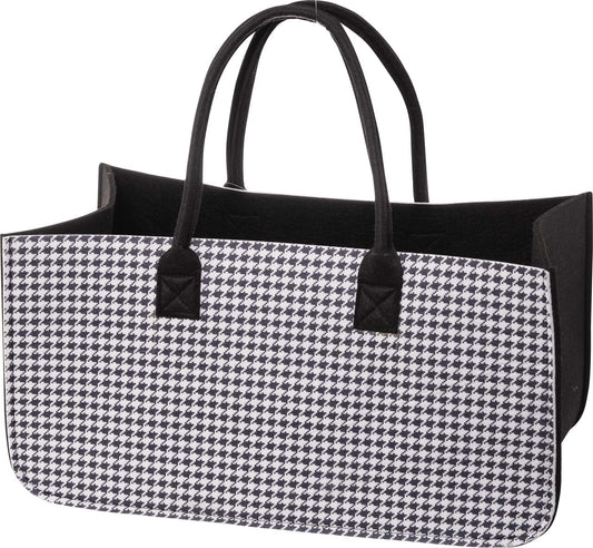 3414-04-0 FILZ EINKAUFSTASCHE COUNTRYSTYLE SCHWARZ / WEISS