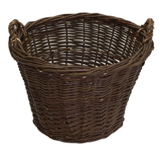 3500-21-040 KARTOFFELKORB UNGESCHÄLTE WEIDE (DURCHMESSER 40 CM OBEN) MIT GRIFFE