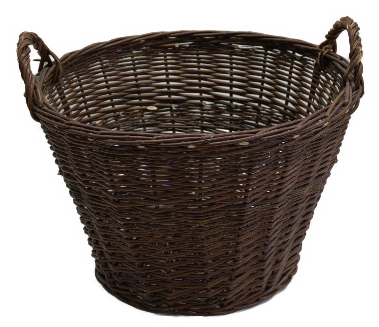 3500-21-045 KARTOFFELKORB UNGESCHÄLTE WEIDE (DURCHMESSER 45 CM OBEN) MIT GRIFFE