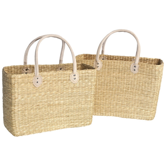 3900-20-0 TASCHE AUS SEEGRAS 1-2 RECHTECKIG UNI NATUR
