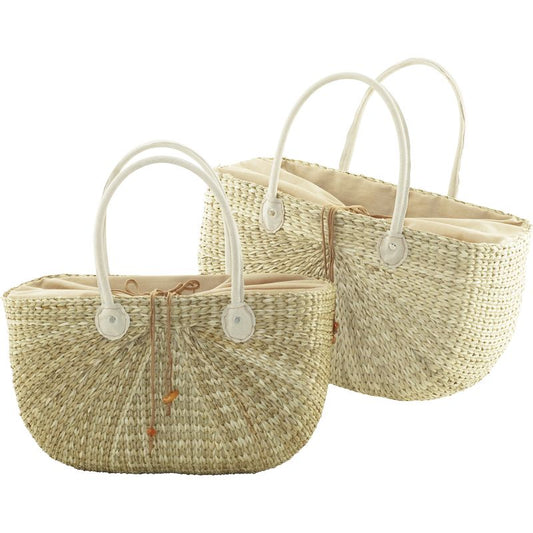 3911-20-2 TASCHE AUS SEEGRAS 1-2  UNI NATUR