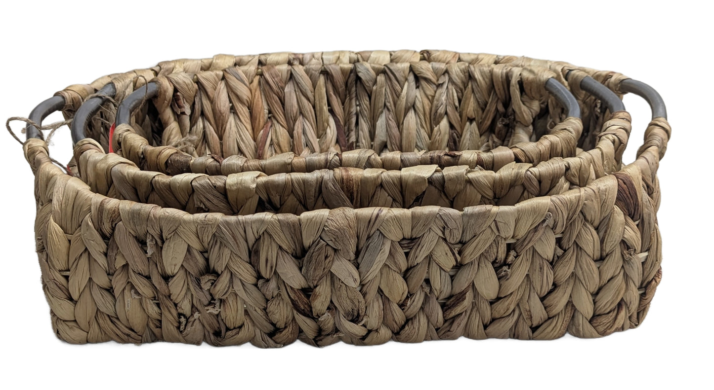 3995-20-0 Satz Schalen aus Wasserhyazinth 1-3