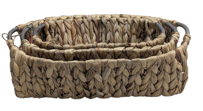 3995-20-0 Satz Schalen aus Wasserhyazinth 1-3