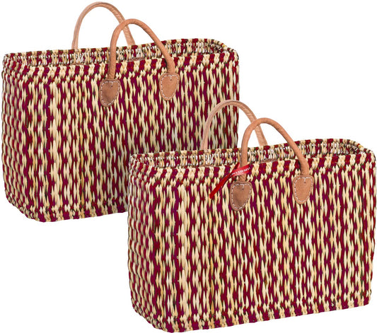 4023-35-0 KORBTASCHE SATZ 1-2 NATUR/ROT