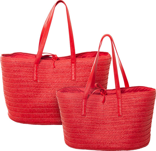 4130-35-0 STROHTASCHE SATZ 1-2 UNI ROT