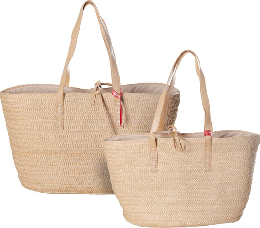 4130-52-0 STROHTASCHE SATZ 1-2 UNI SAND