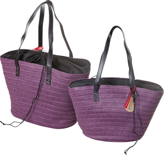 4135-61-2 STROHTASCHE SATZ 1-2 UNI LILA