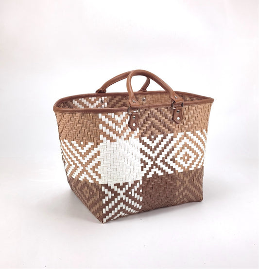 5100-03-0 SHOPPER KLASSIKER STAR MIX BRAUN/BRAUN/WEISS