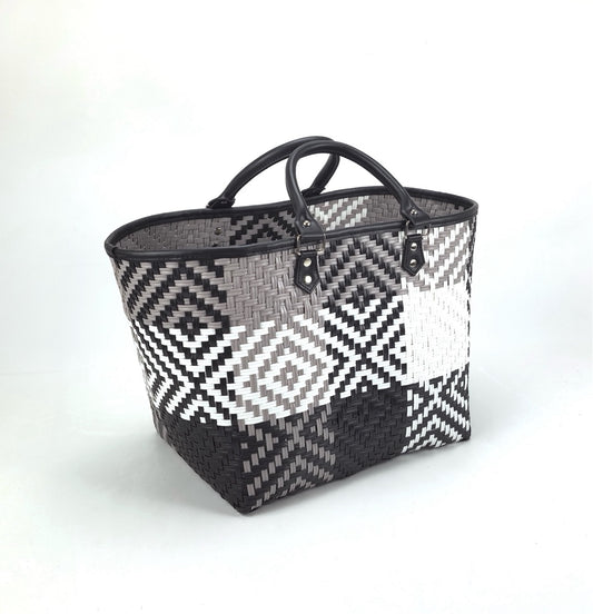 5100-04-0 SHOPPER KLASSIKER STAR MIX GRAU/SCHWARZ/WEISS