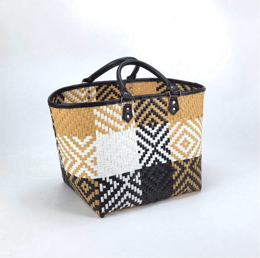 5100-27-0 SHOPPER KLASSIKER STAR MIX OCKERGELB/SCHWARZ/WEISS