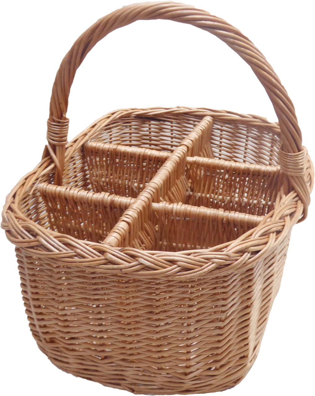 5516-10-0 Flachenkorb 6er gesottene Weide