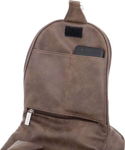 6011-50-0 SWEET&PSYCHO  Madame 2 FOLDBAG/RUCKSACK Psychobraun