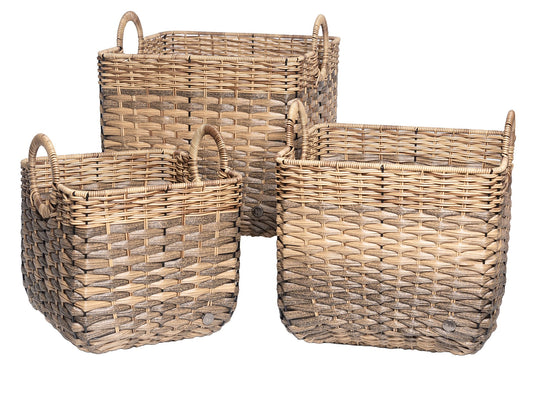 7000-03-0 POLYRATTAN MEHRZWECKKORB SATZ 1-3 QUADRATISCH (Kopie)