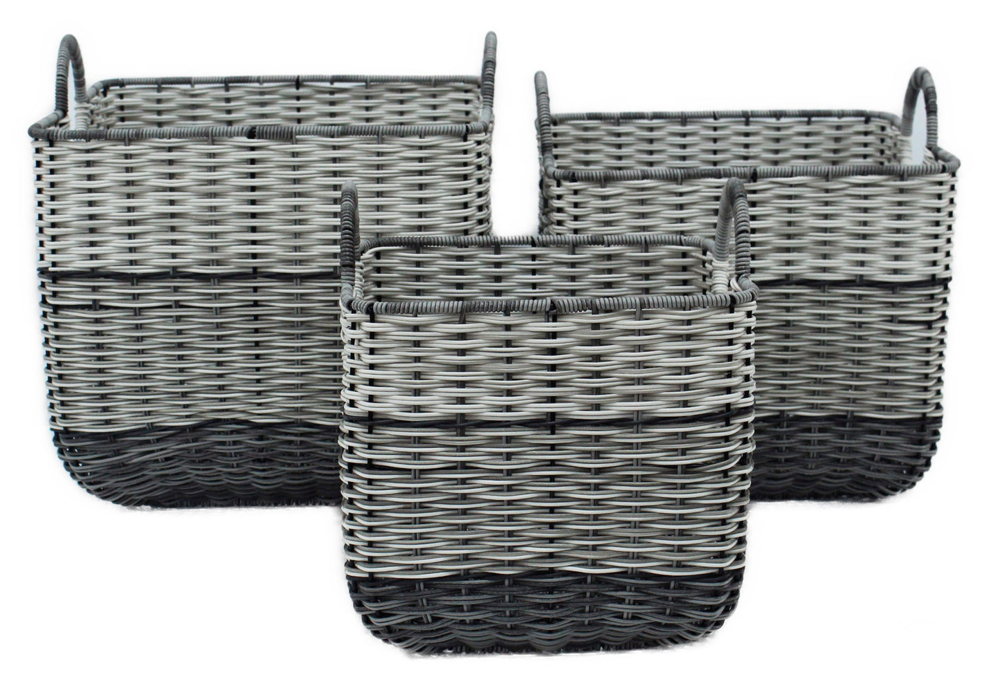 7000-57-0 POLYRATTAN MEHRZWECKKORB SATZ 1-3 QUADRATISCH