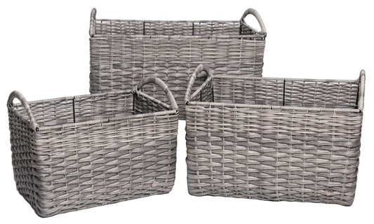 7001-56-0 POLYRATTAN MEHRZWECKKORB SATZ 1-3 RECHTECKIG