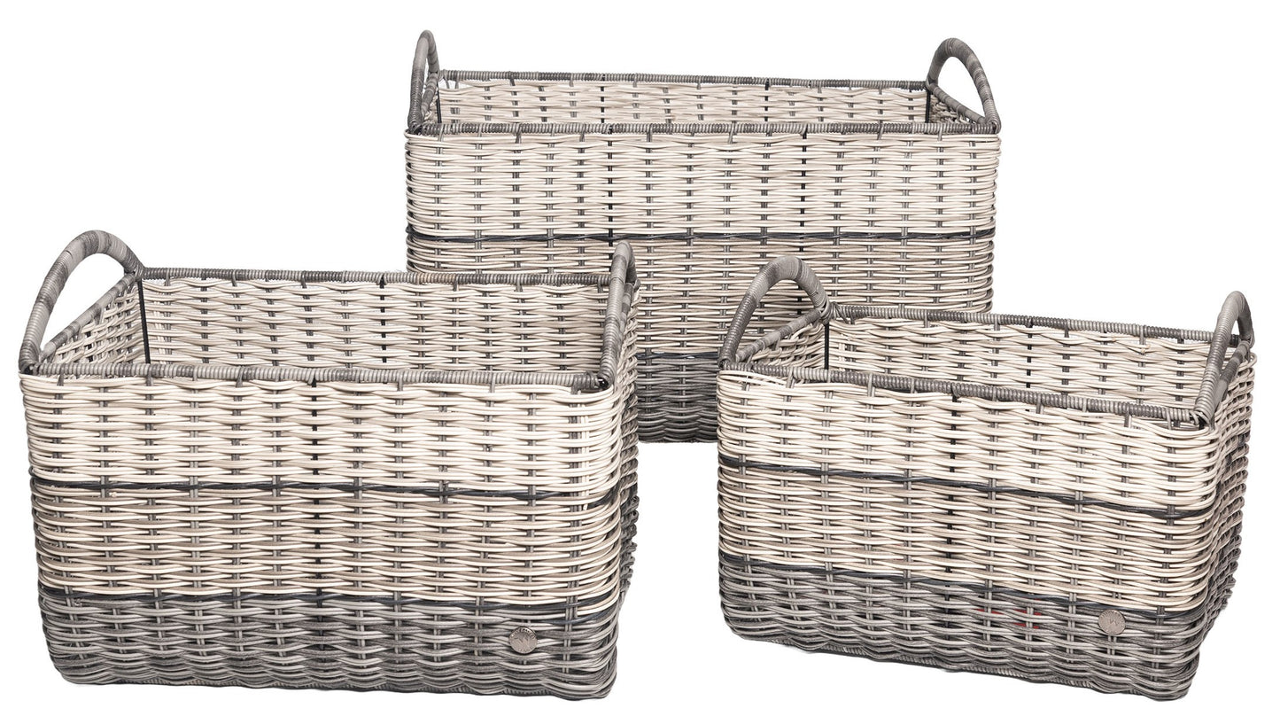 7001-57-0 POLYRATTAN MEHRZWECKKORB SATZ 1-3 RECHTECKIG