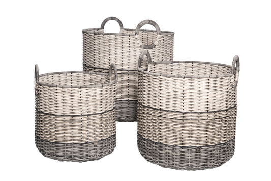 7002-57-0 POLYRATTAN MEHRZWECKKORB SATZ 1-3 RUND