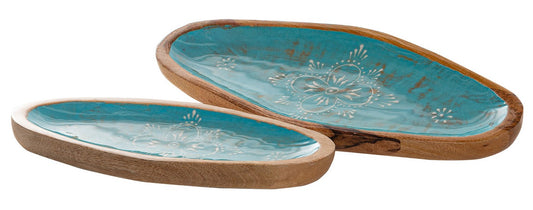 8023-05-0 HOLZSCHALEN  OVAL  Satz 1-2